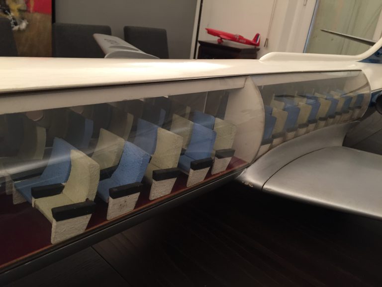 Caravelle SABENA au 1/25eme Cutaway
